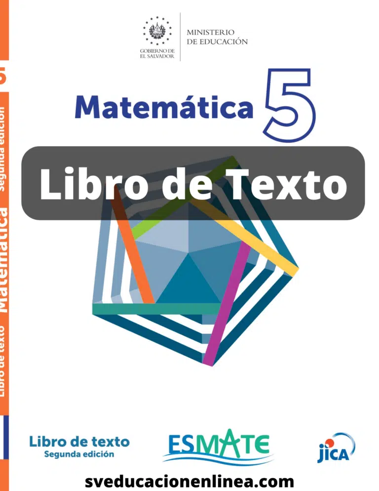 Libro De Matemáticas Quinto Grado 【2023】 Libros Del Salvador 4514